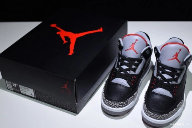 854262-001 Cement Air Black Jordan 3 0825